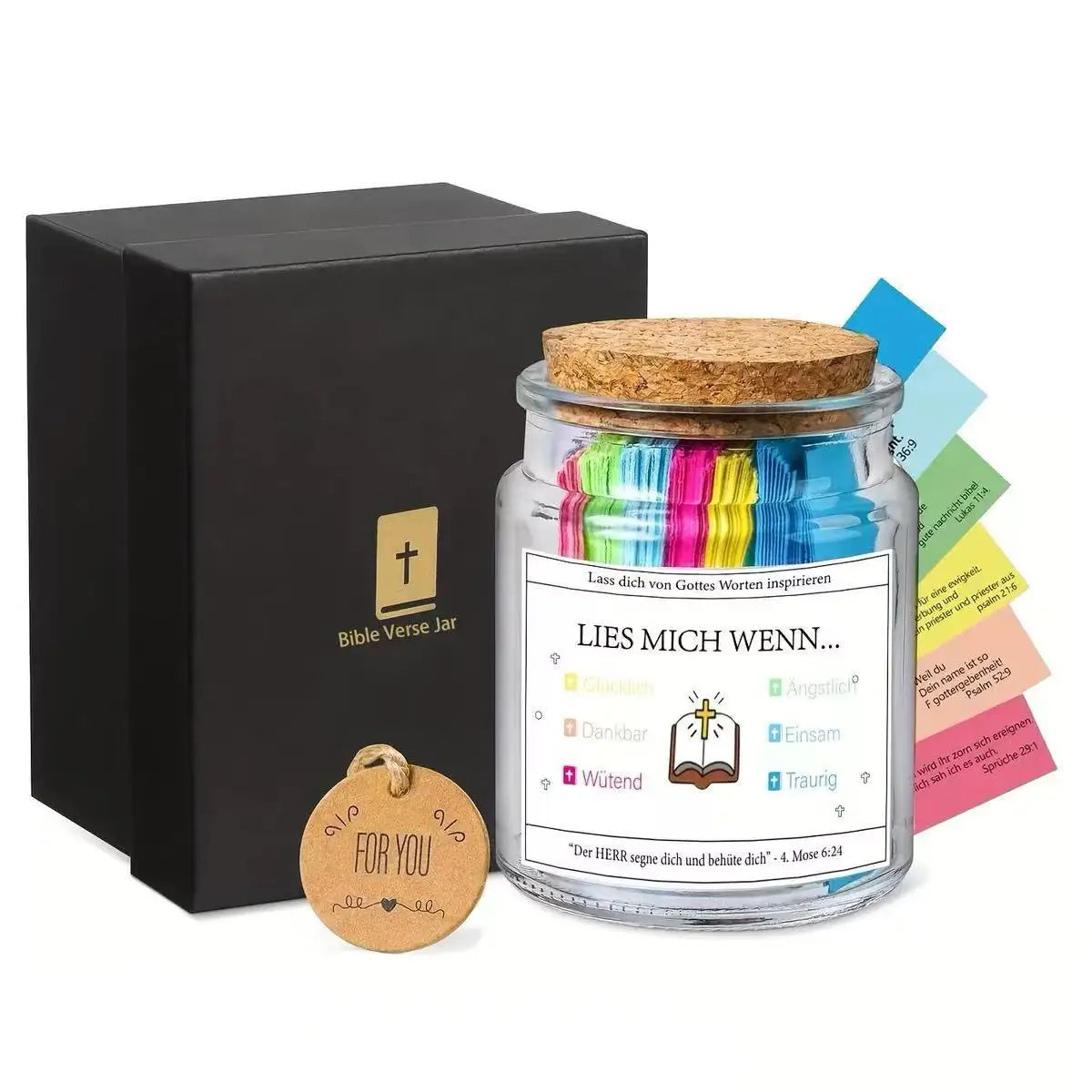 Bible Verses  in Glass Jar Bible Verse Jar Spanish English Christian Scripture Prayer Hope Jar For Spiritual Growth Pious Prayer