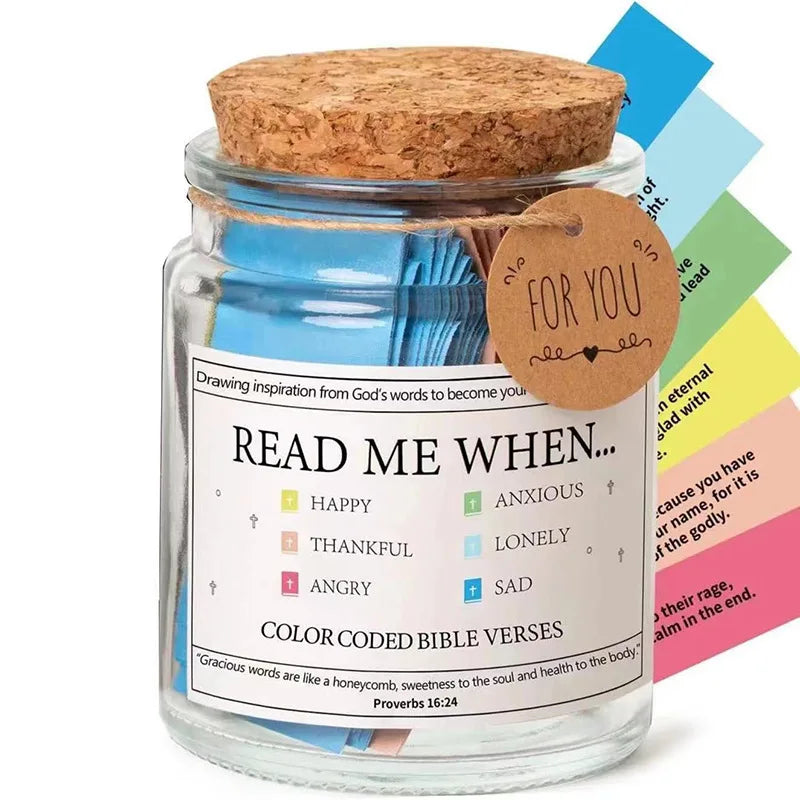 Bible Verses  in Glass Jar Bible Verse Jar Spanish English Christian Scripture Prayer Hope Jar For Spiritual Growth Pious Prayer